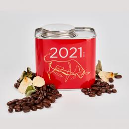 150克咖啡豆红色方罐06